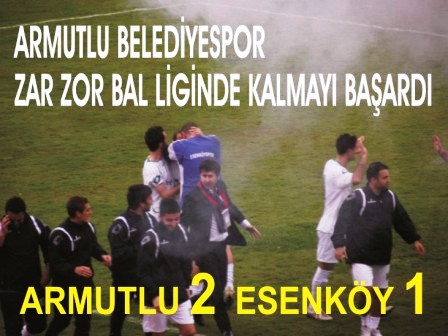 Armutlu Belediyespor 2 - Esenky Belediyespor 1